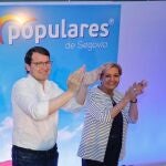 Paloma Sanz junto a Alfonso Fernández Mañueco en un acto de la última campaña electoral
