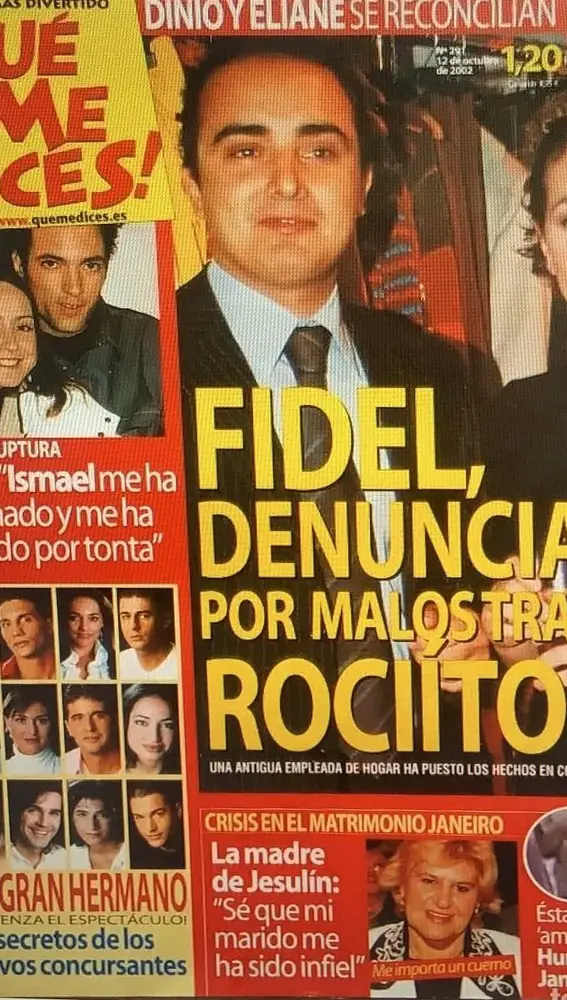 Portada de la revista QMD: &quot;Fidel Albiac, denunciado por malos tratos a Rociíto&quot;.