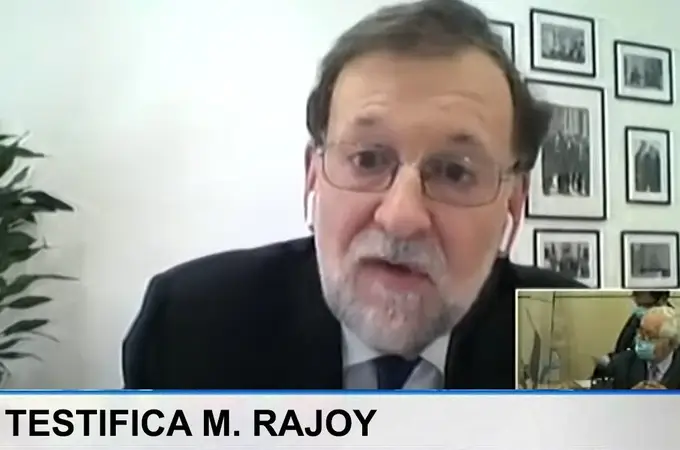 El falso rótulo de TVE en la testificación de Rajoy viral en las redes