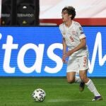 Bryan Gil, en un partido con la selección absoluta
