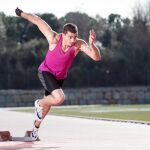 Bruno Hortelano, durante uno de sus entrenamientos