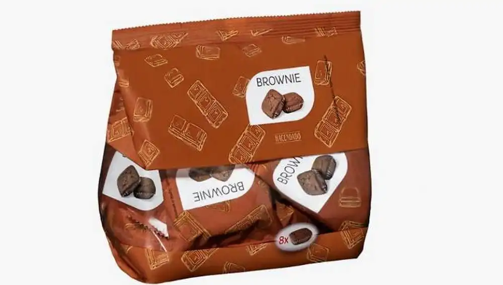 Brownie en paquetes individuales de Mercadona