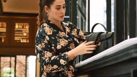 Vicky Martín Berrocal con kimono de Zara.