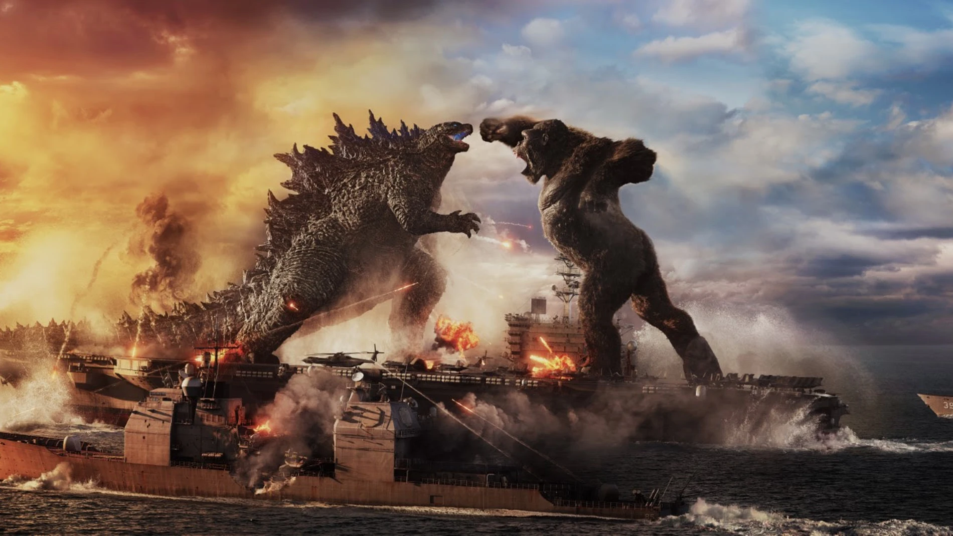 Un fotograma de la cinta "Godzilla vs. Kong"