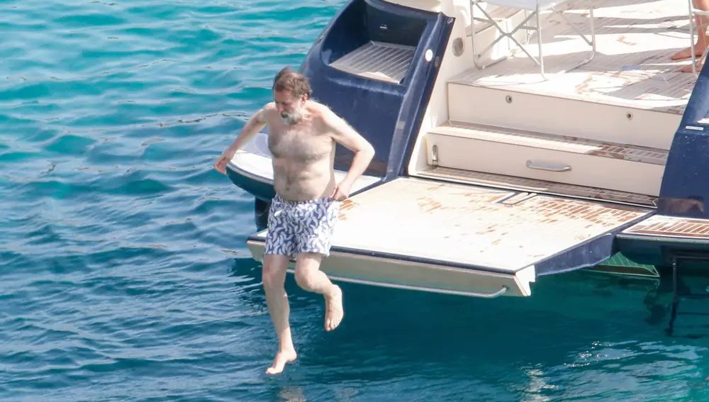 Mariano Rajoy de vacaciones en Ibiza