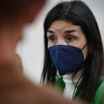 La diputada Ruth Merino en la sede del partido después de ser elegida nueva portavoz de Ciudadanos en las Corts valencianes, en Valencia, Comunidad Valenciana (España), a 26 de marzo de 2021. Ruth Merino ha sido elegida portavoz parlamentaria por unanimidad tras la marcha del partido al PP de Toni Cantó, anterior representante de Cs en el Parlamento valenciano. Merino está afiliada a Ciudadanos desde junio de 2015 y es diputada autonómica desde el pasado 16 de mayo.26 MARZO 2021;CORTES VALENCIANAS;CIUDADANOS;PARTIDPO POLÍTICO;VALENCIA;C´SJorge Gil / Europa Press26/03/2021