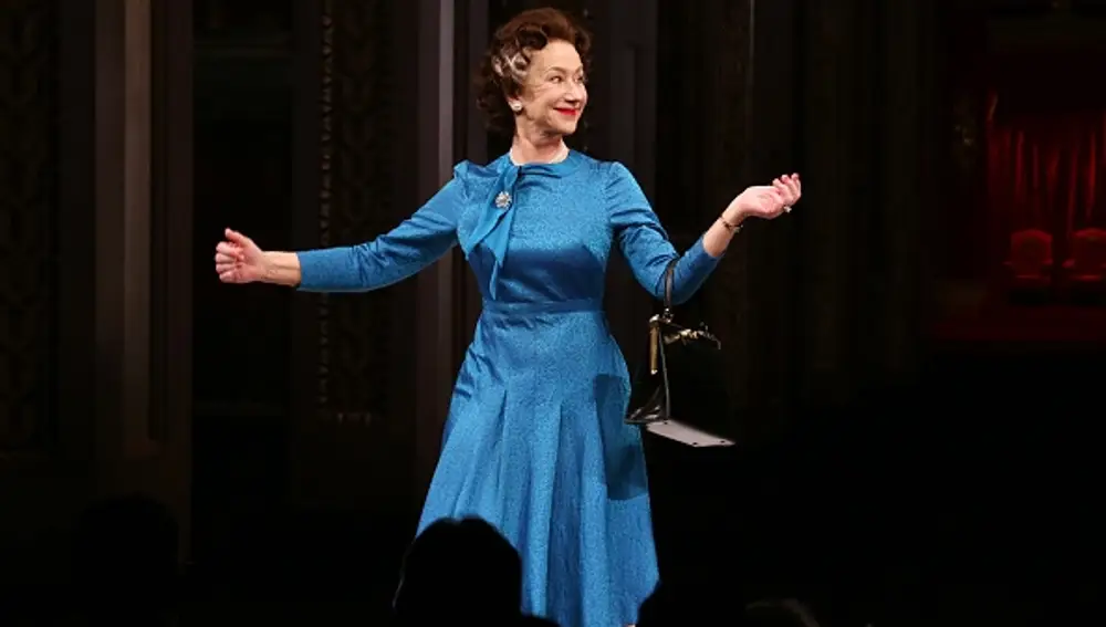 Helen Mirren durante la representación de &quot;The Audience&quot; (2015), en Broadway