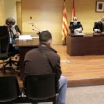 En la imagen, un momento del juicio al cusado