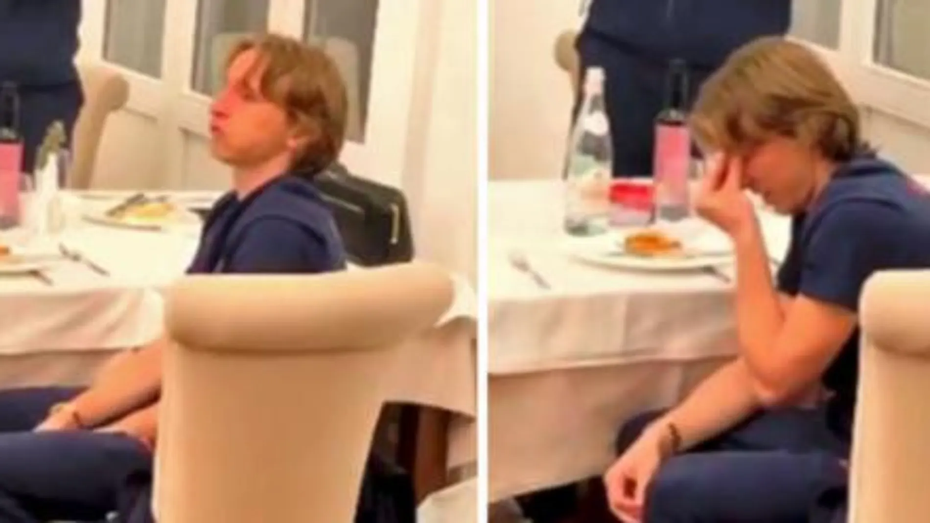 Luka Modric rompe a llorar tras el homenaje de su selección