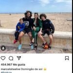 Marcelo, jugador del Real Madrid, ha publicado esta foto en Instagram