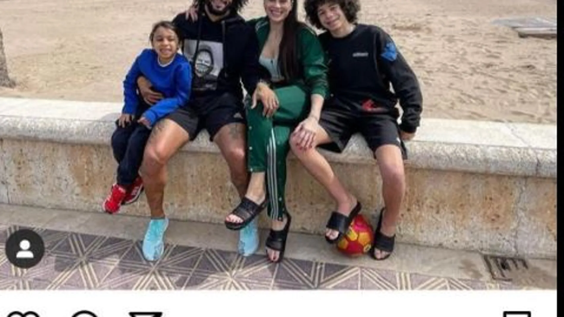 Marcelo, jugador del Real Madrid, ha publicado esta foto en Instagram