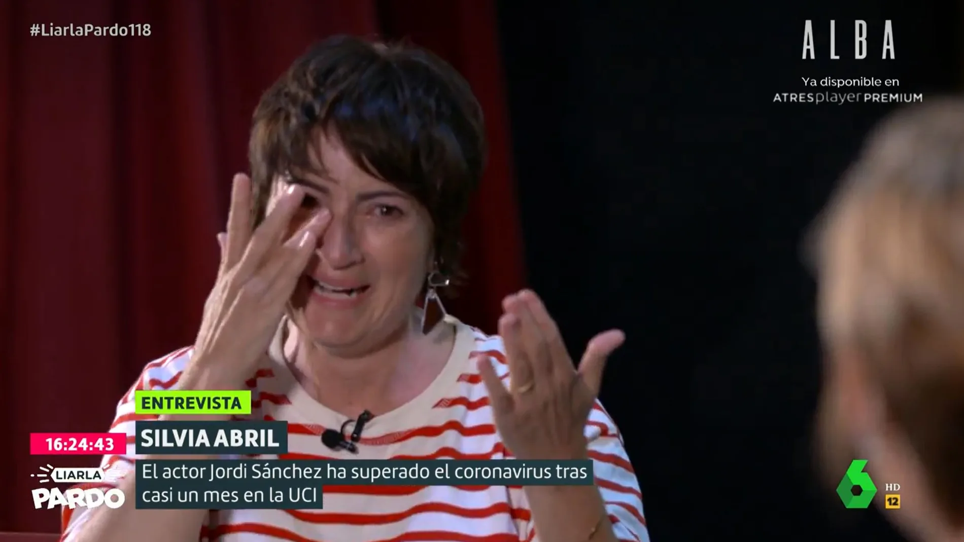 Silvia Abril habla sobre los días que pasó Jordi Sánchez en la UCI por el covid-19