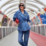 Carmen Gimeno en su cuenta de Instagram con 'total look' vaquero.