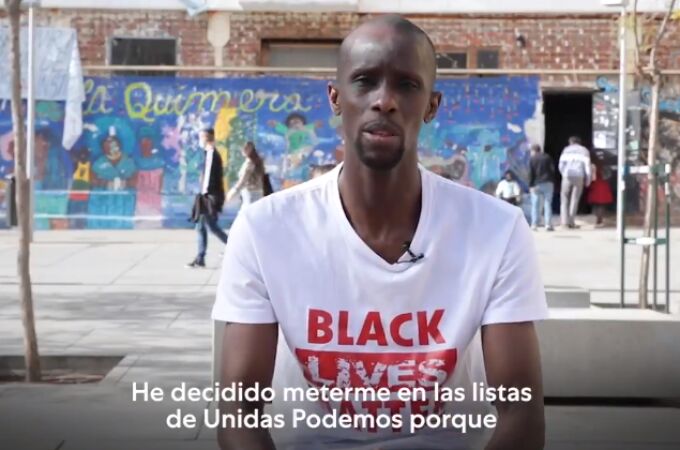 El activista Serigne Mbayé en su vídeo de presentación