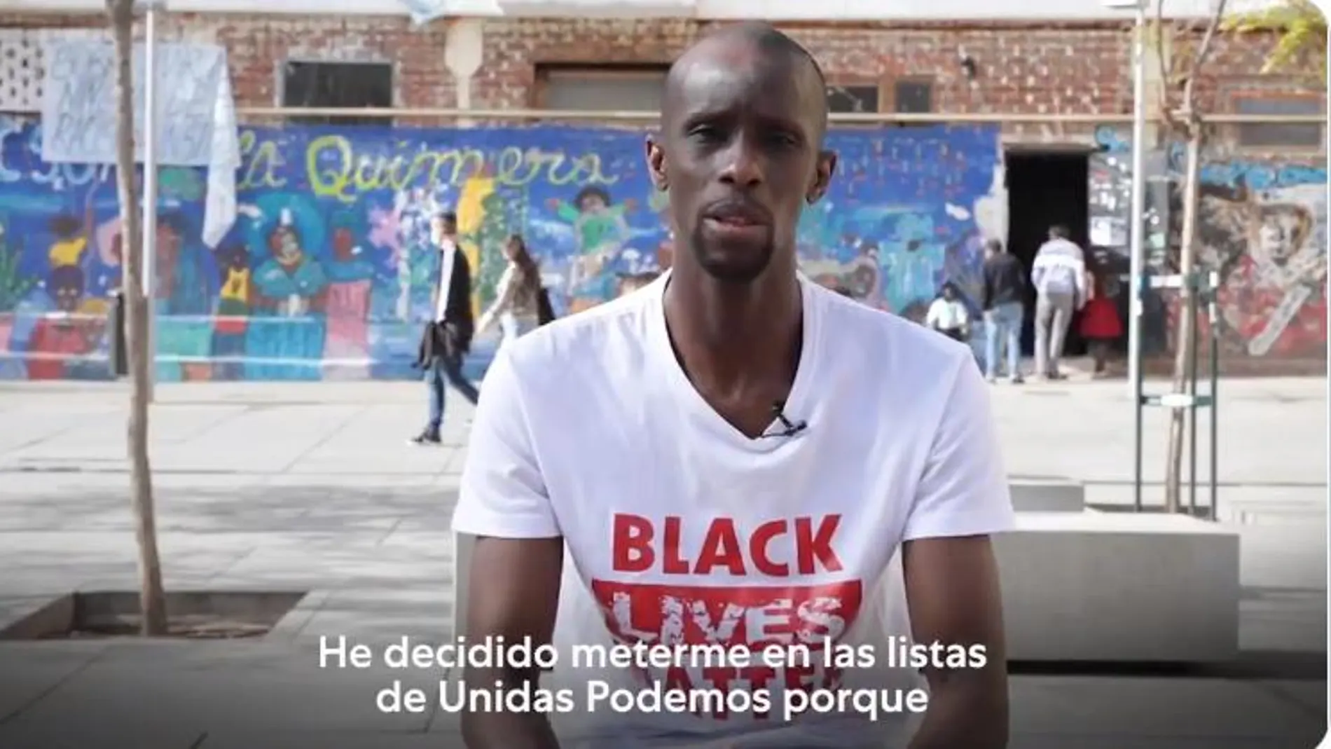 El activista Serigne Mbayé en su vídeo de presentación