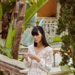 Vestido blanco de la firma By Leclair