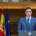 El presidente del Gobierno, Pedro Sánchez, comparece ante los medios para informar sobre los cambios en el Ejecutivo