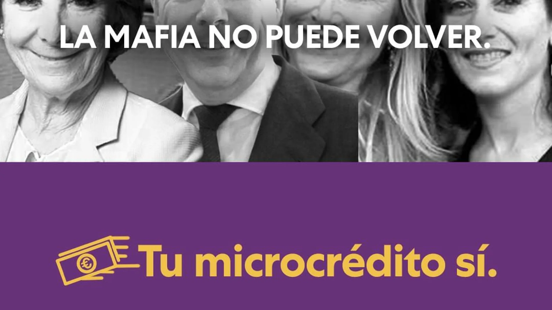 Campaña de Unidas Podemos de microcréditos para Madrid