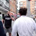 El ya ex vicepresidente segundo Pablo Iglesias, tras su salida en un acto con vecinos en Coslada