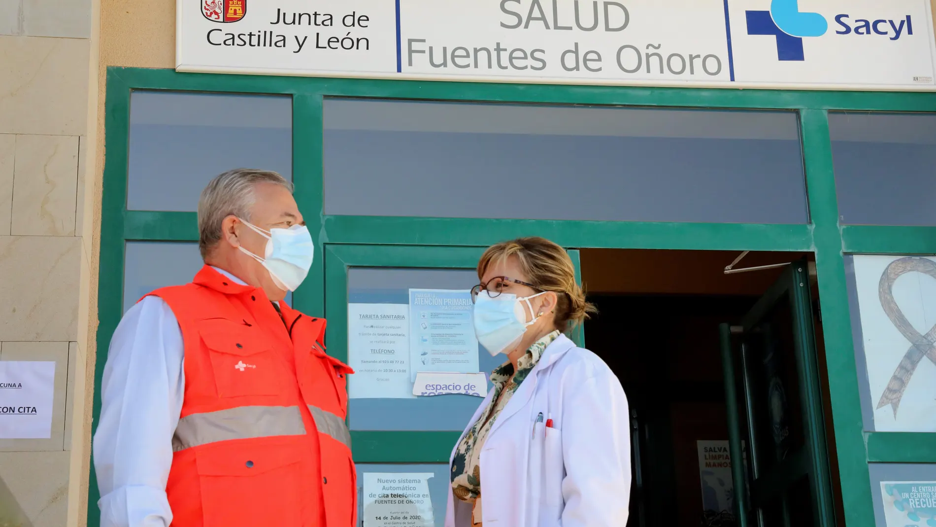Profesionales médicos del Centro de Salud de Fuentes de Oñoro (Salamanca)