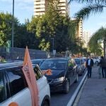 Caravana de coches contra la Ley Celaá en Málaga, movilización convocada el pasado mes de diciembre por los centros concertados y privados