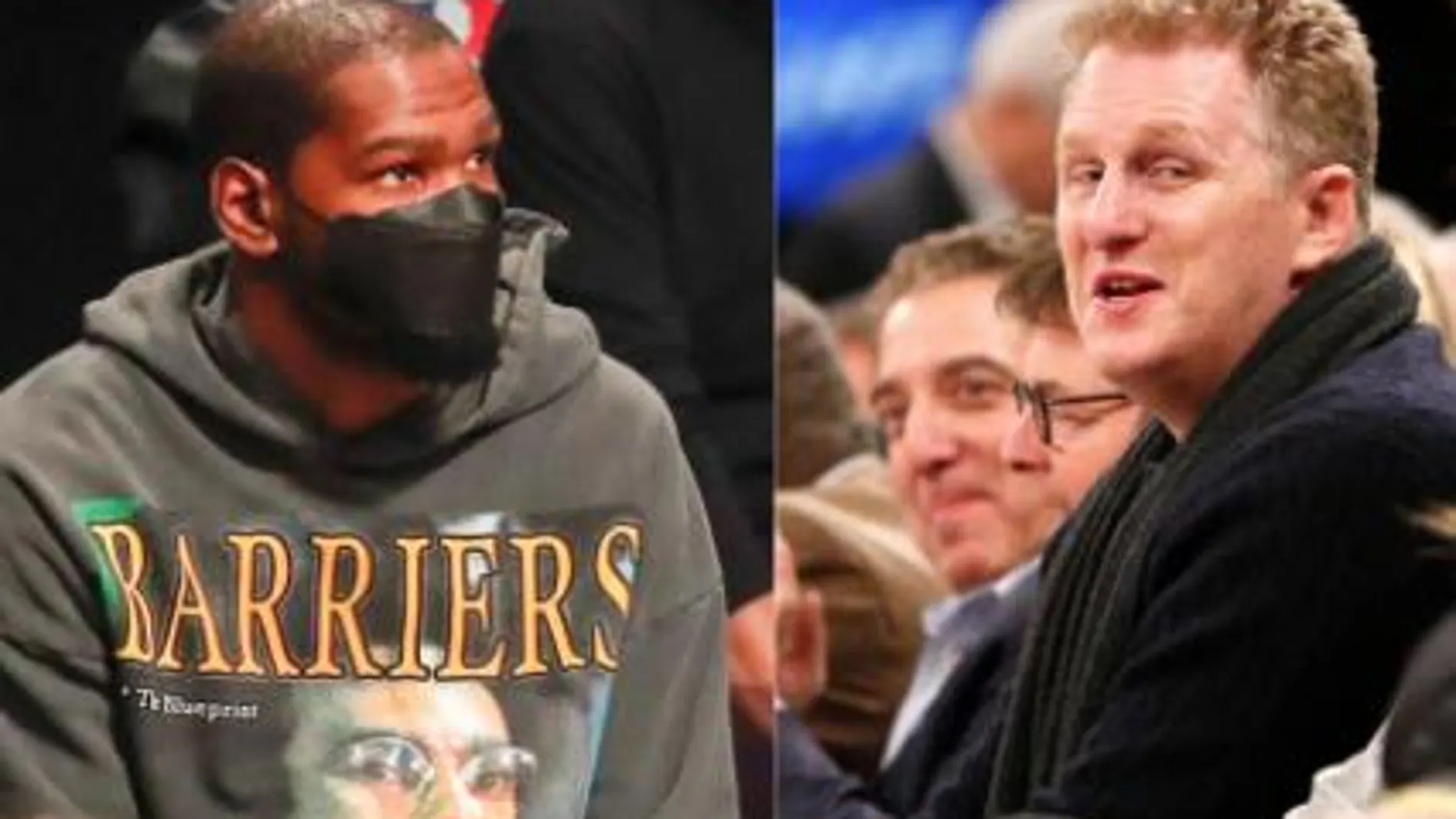 Kevin Durant y el actor Michel Rapaport