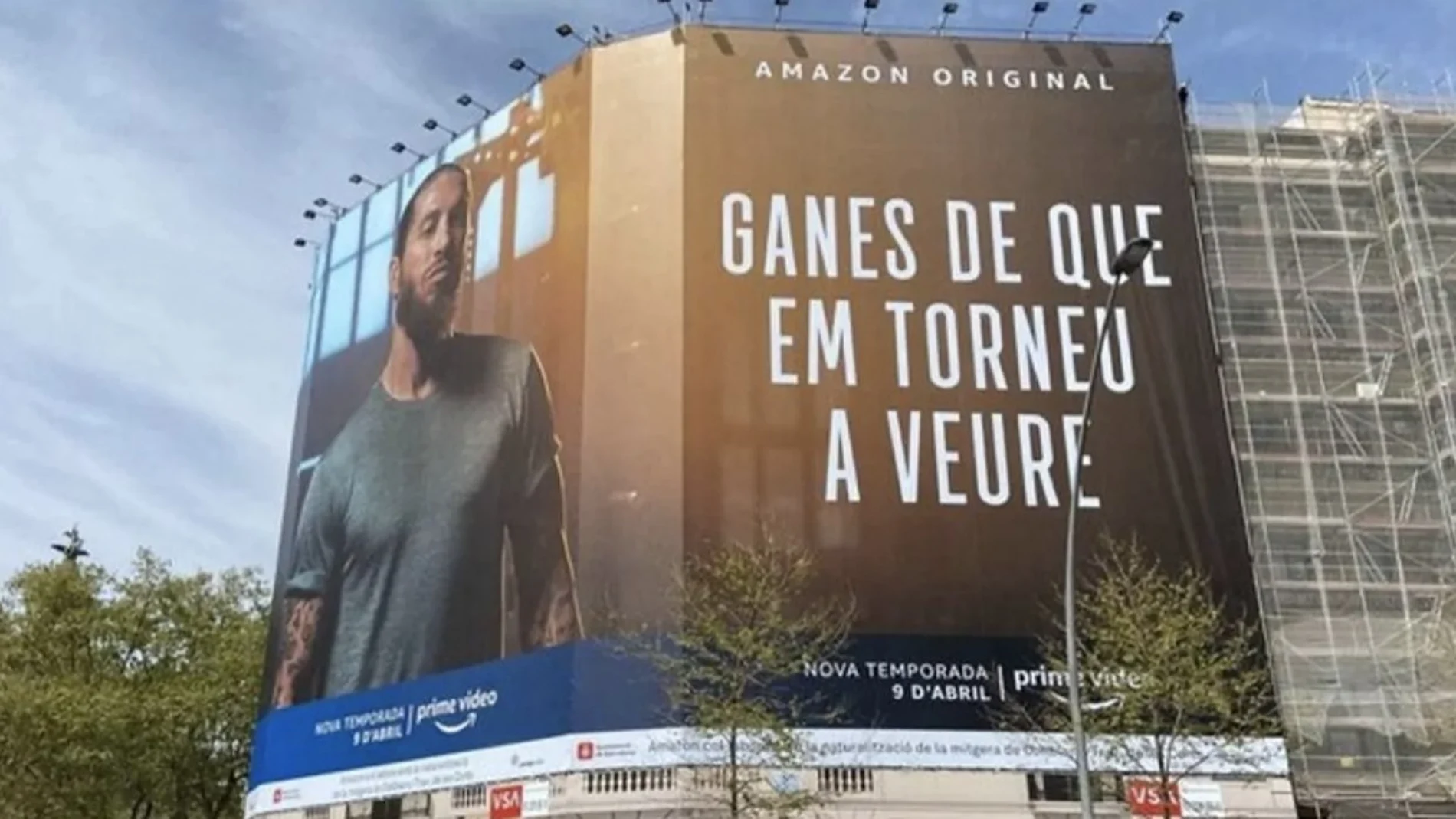 Primer cartel promocional del documental de Sergio Ramos en Amazon Prime. El segundo ya no tiene la "de"