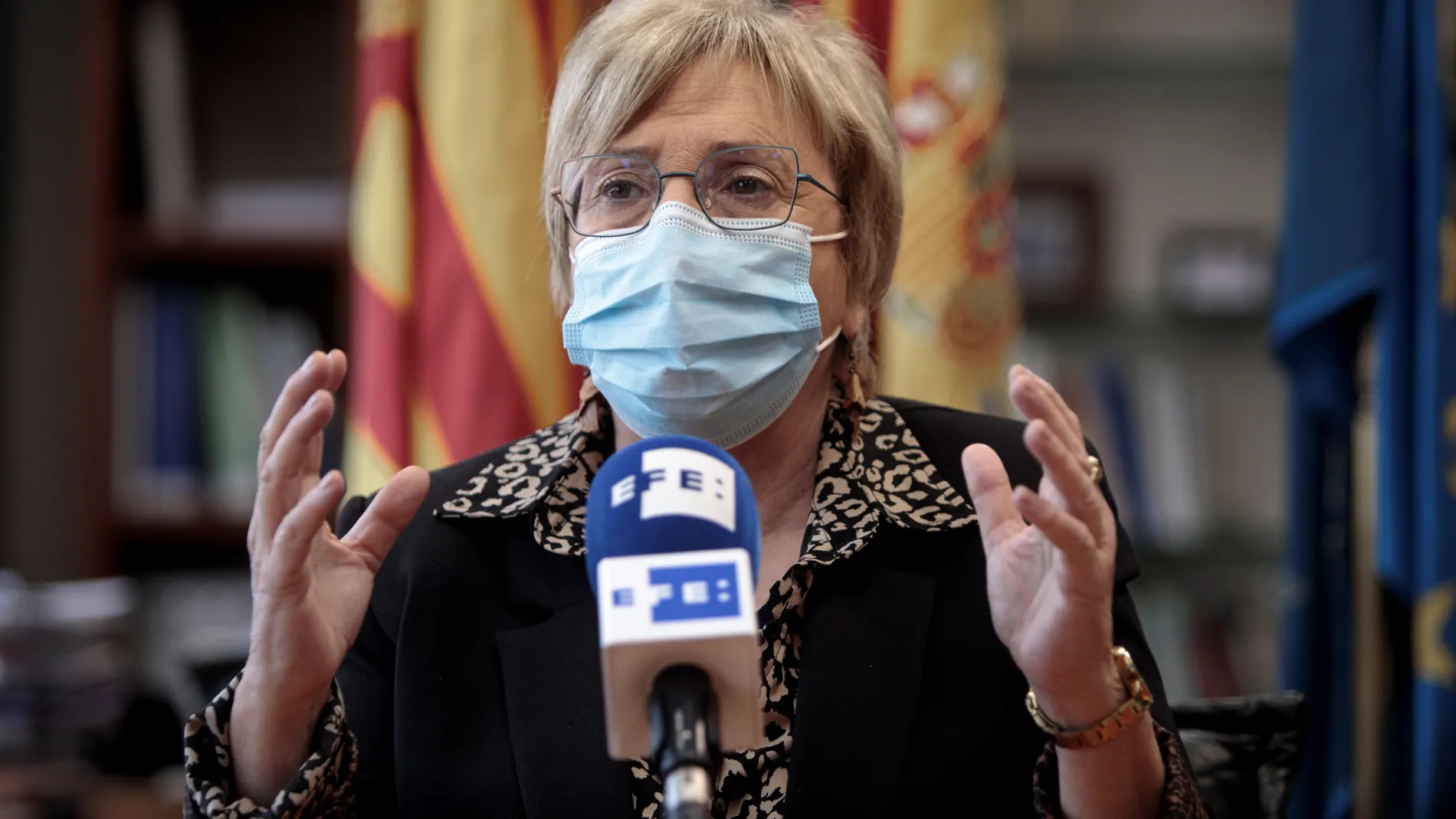 La consellera de Sanidad, Ana Barceló, asegura, en una entrevista con la Agencia EFE