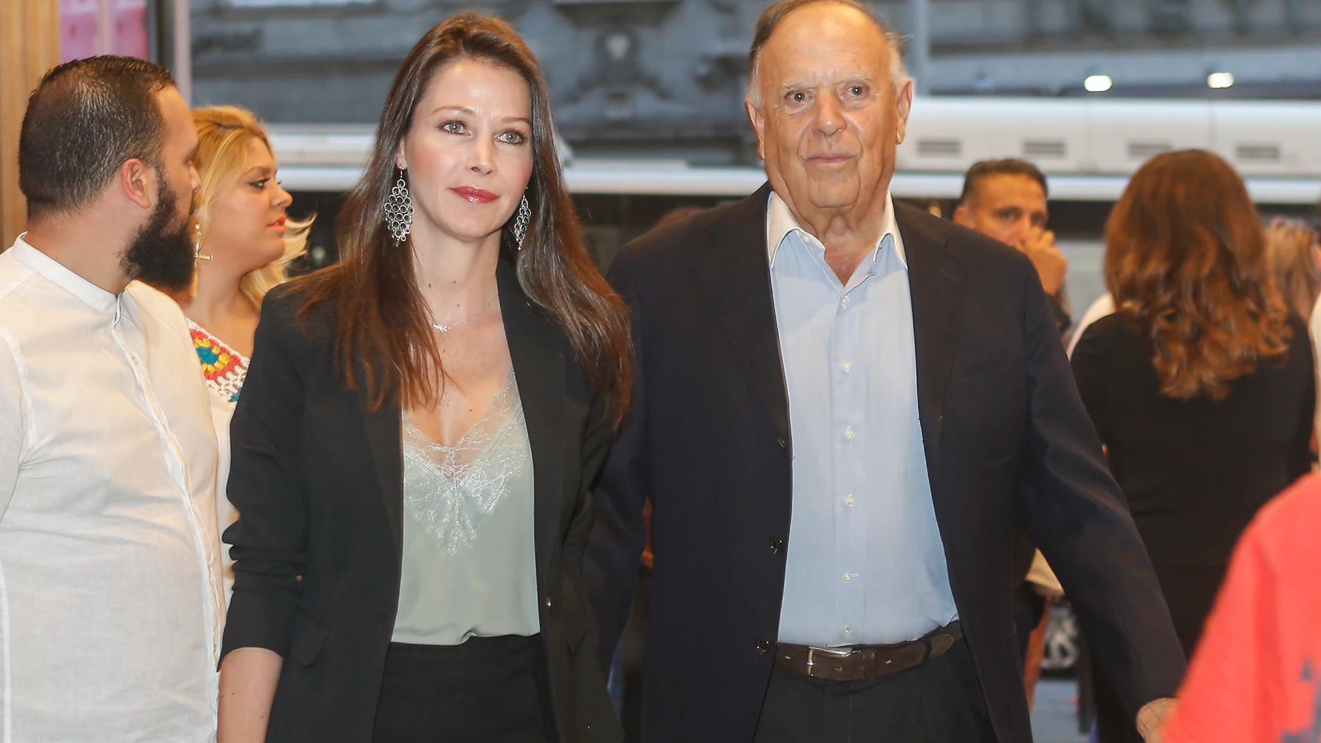 Carlos Falcó y Esther Doña durante la presentación del disco " Soul, bulería y más " en Madrid.