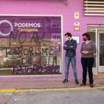 Ataque contra la sede de Podemos de Cartagena