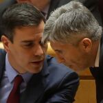 La decisión del cese del Pérez de los Cobos se tomó en Moncloa y en el Gobierno no van a dejar caer al titular de Interior. Dicen que la sentencia no es firme y defienden su potestad para destituir a cargos de confianza.