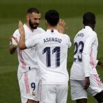 Karim Benzema y Marco Asensio marcaron los dos goles del Real Madrid en el último partido de Liga contra el Eibar.