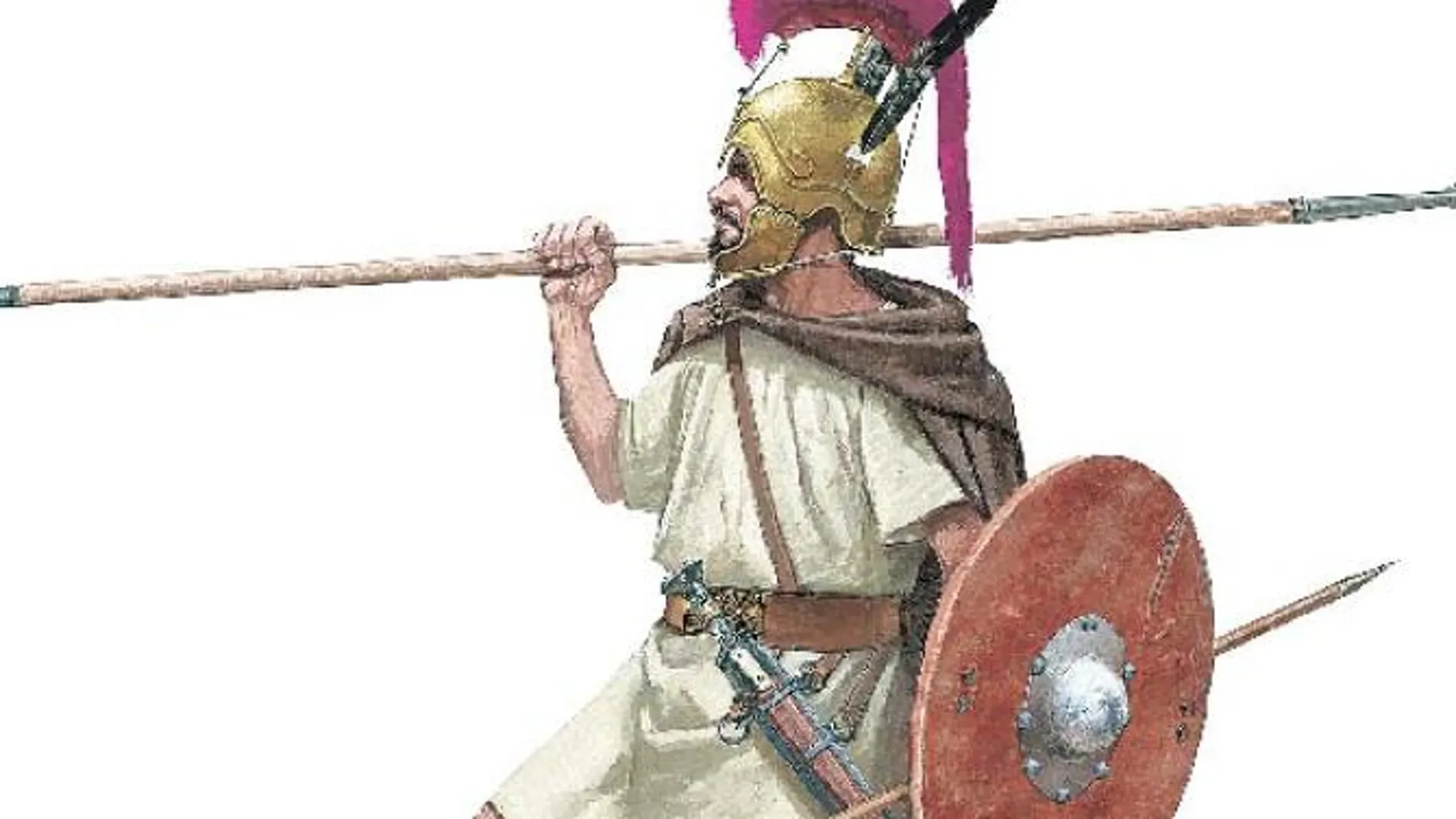 Recreación de uno de los guerreros celtibéricos que pisaron la península antes del desembarco romano