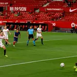 El penalti que Oblak paró a Ocampos en el Sevilla - Atlético