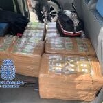 Hachís intervenido por la Policía Nacional