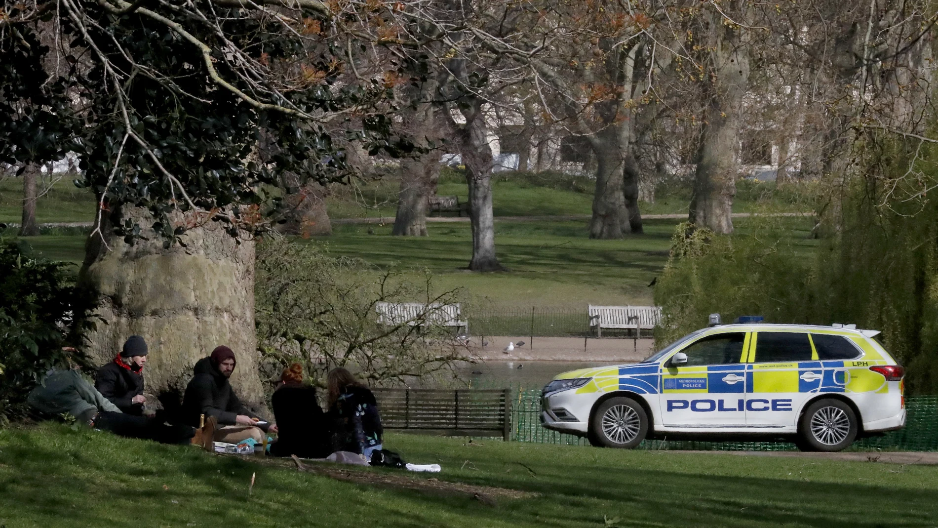 Un coche de policía en Londres en una foto de archivo