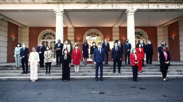 Los ministros del Gobierno de Pedro Sánchez