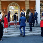 Foto de familia del Gobierno de Pedro Sánchez al completo tras incorporarse Ione Belarra como ministra de Derechos Sociales y Agenda 2030