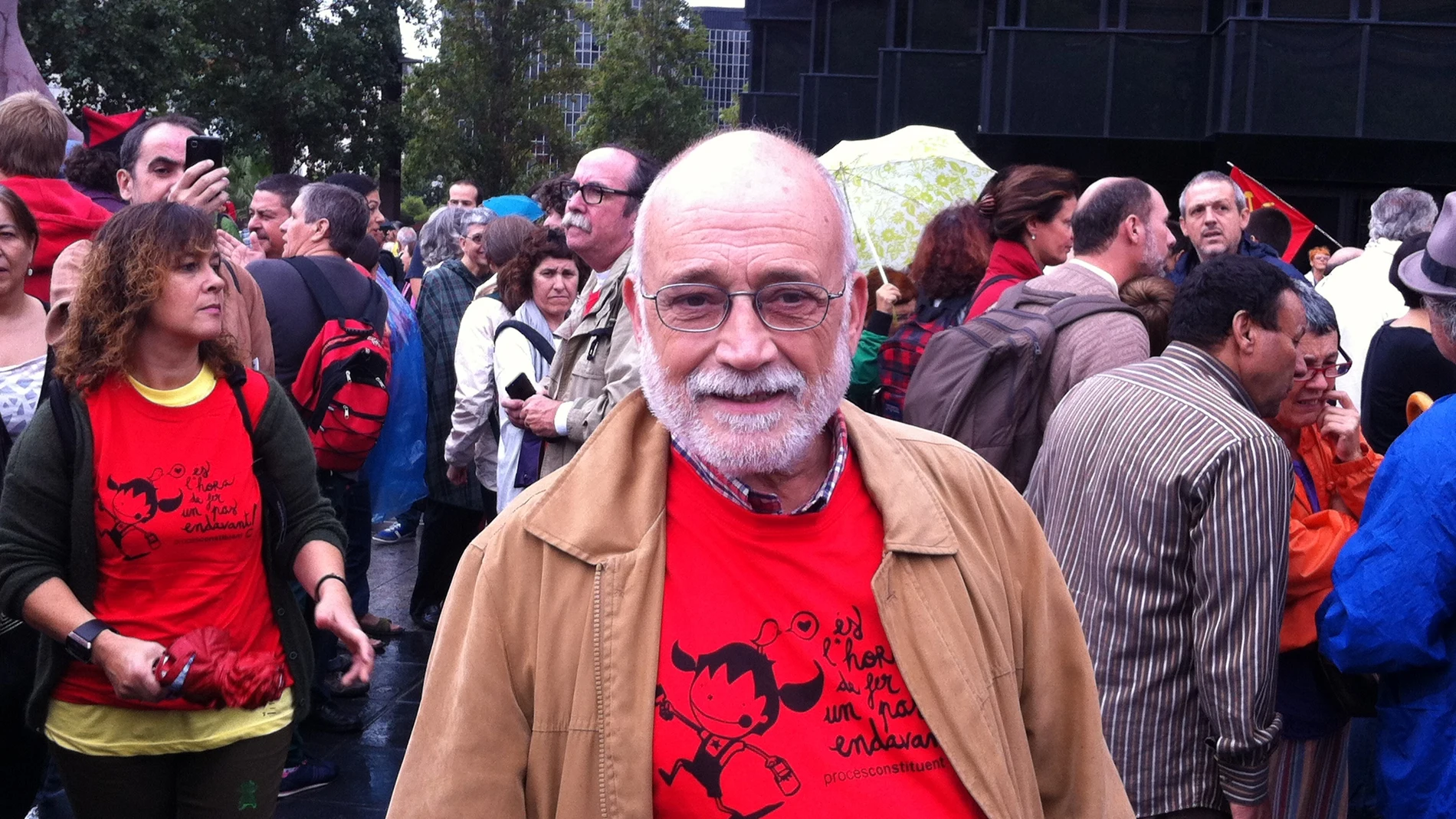 Arcadi Oliveres, en la Via CatalanaEUROPA PRESS (Foto de ARCHIVO)11/09/2013