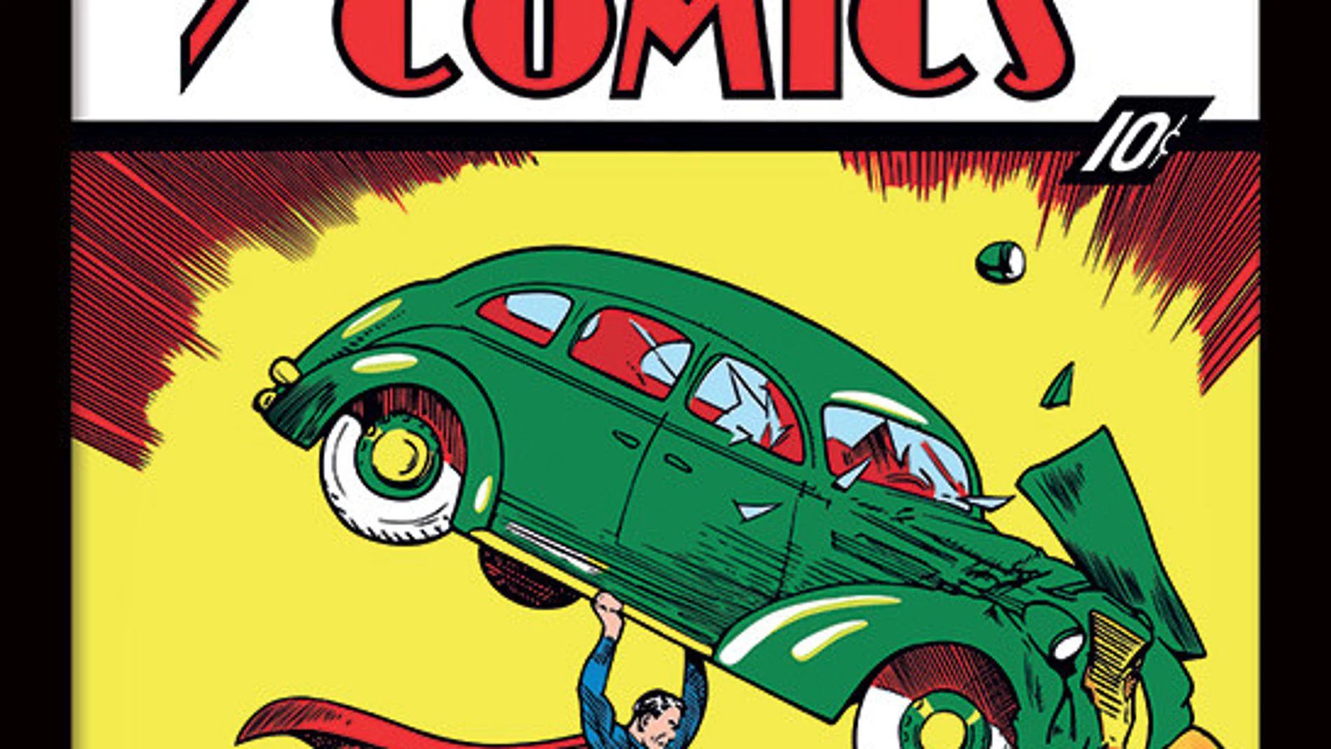 Portada del primer número de "Action Comics", donde se presenta por primera vez al personaje de Superman | Fuente: DC Comics