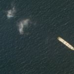 Imagen de archivo de satélite del carguero iraní MV Saviz en el Mar Rojo