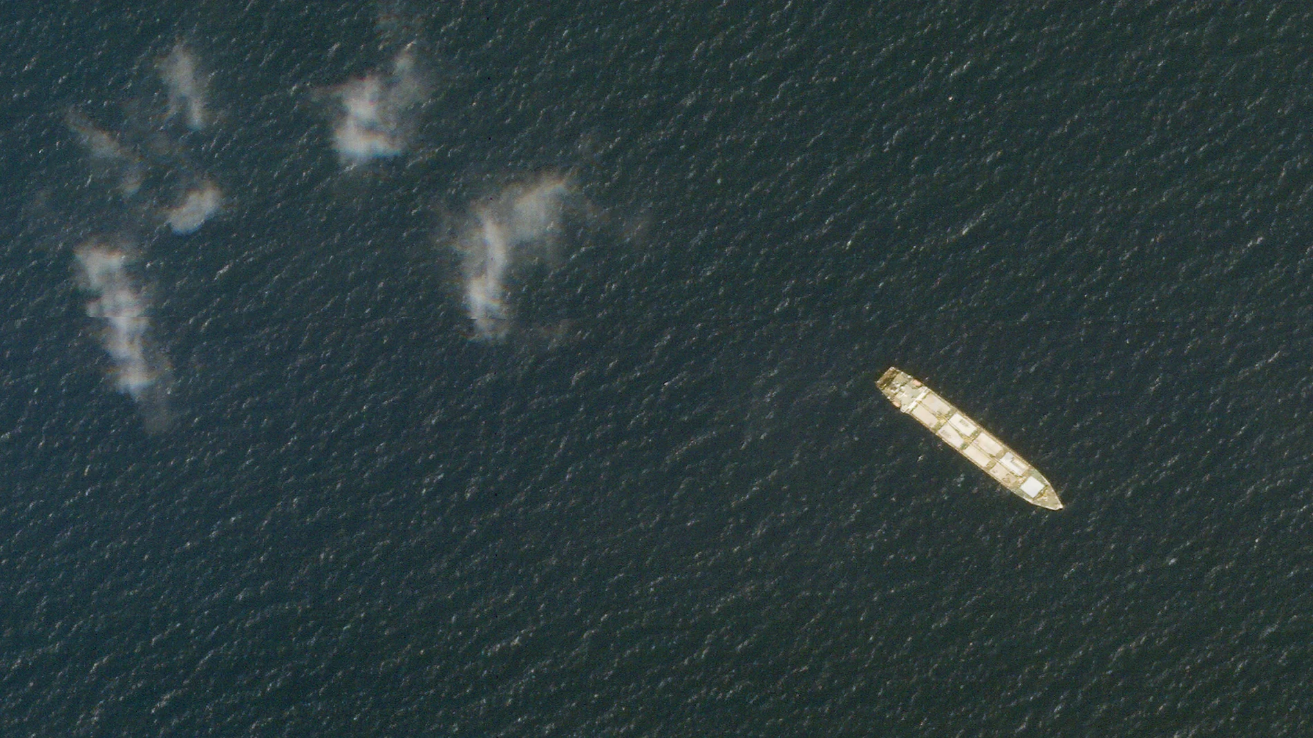 Imagen de archivo de satélite del carguero iraní MV Saviz en el Mar Rojo