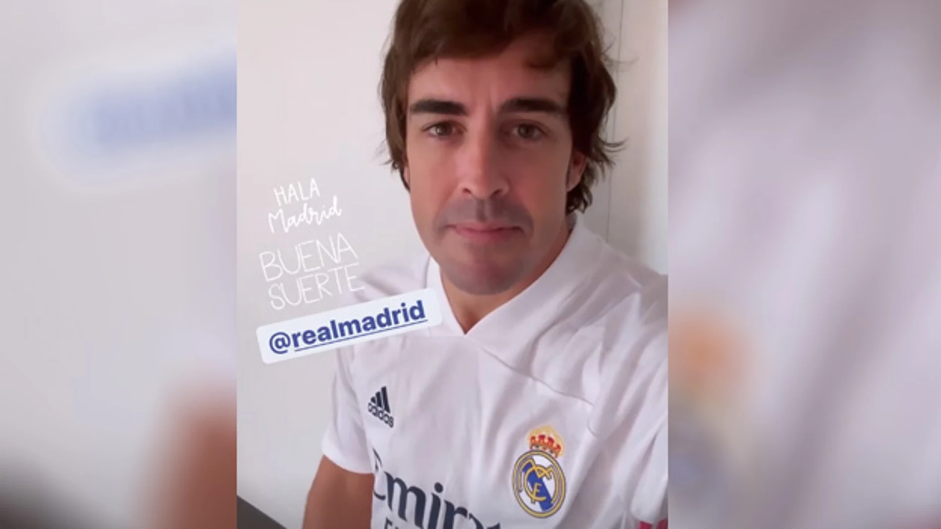 Fernando Alonso es un reconocido seguidor del Real Madrid.