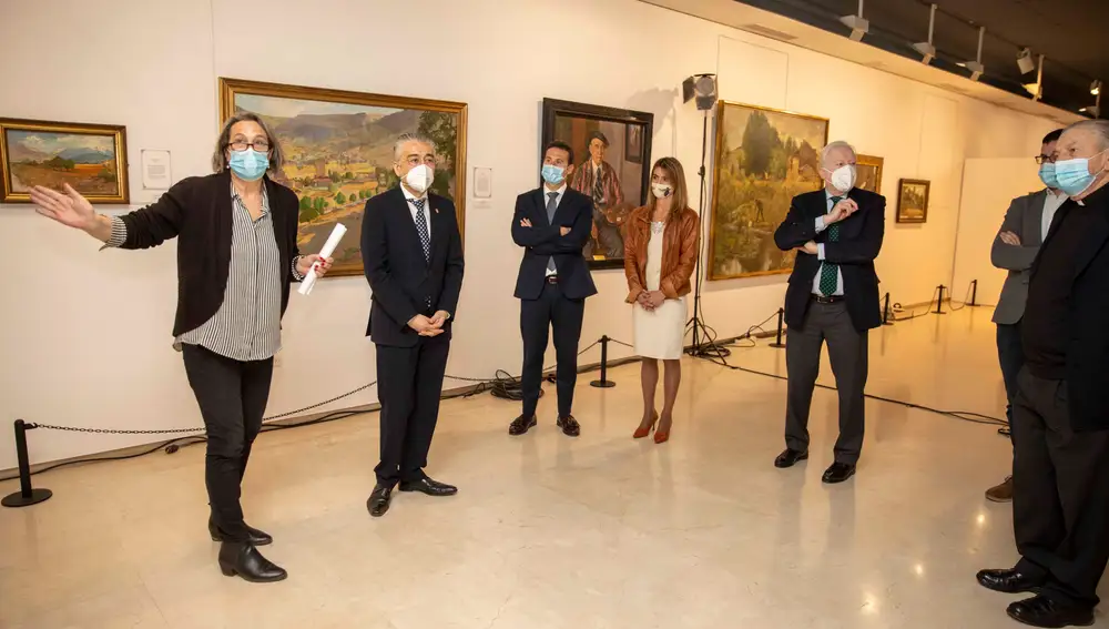 Inauguración sobre los dos espacios expositivos de la exposición de Burgos 1921