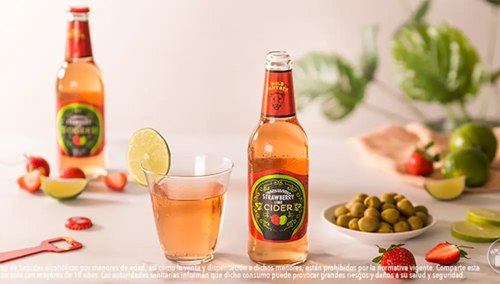 Zumos de fruta con alcohol Cider Wild Panther de venta en Mercadona