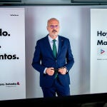 El director general de Helvetia Seguros, Íñigo Soto, hoy en la rueda de prensa telemática celebrada en la sede de la entidad