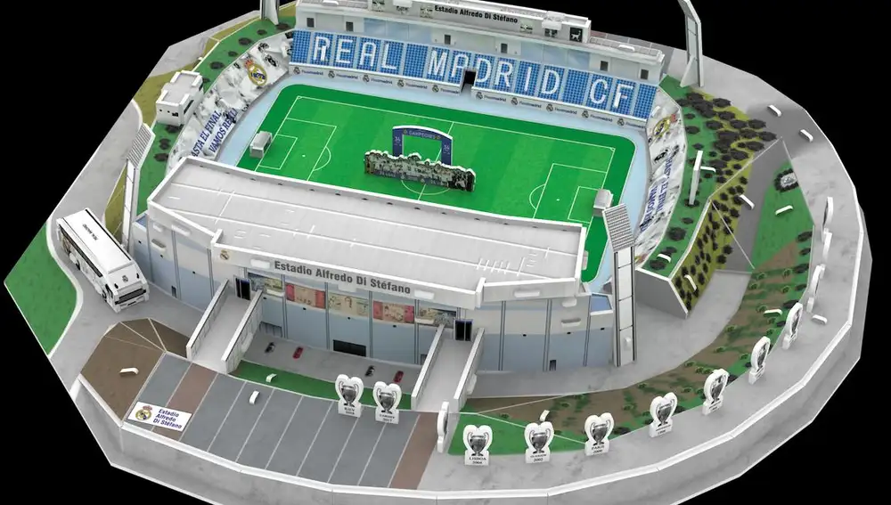 El puzzle 3D del estadio Alfredo Di Stéfano