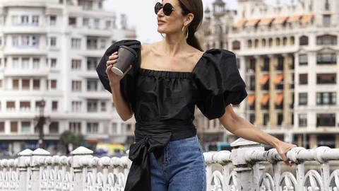 Pilar de Arce con pantalones vaqueros de Stradivarius/ Instagram @codigopilar