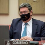 El ministro de Inclusión, Seguridad Social y Migraciones, José Luis Escrivá, en una comparecencia en la Comisión del Pacto de Toledo