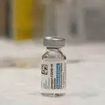 Vial de la vacuna de Johnson &amp; Johnson contra la covid-19